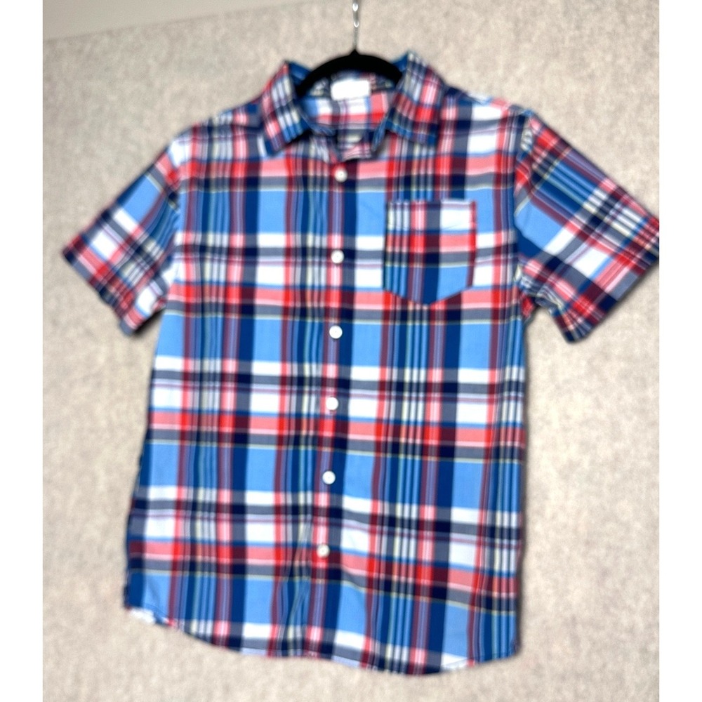 Crazy 8 Boys XL 14 Button Down Plaid VTG